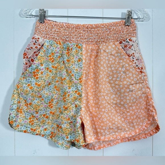 American Eagle Outfitters Pants - NWT American Eagle Sz Small S Women Orange Cotton Floral Lined Shorts Bohemian